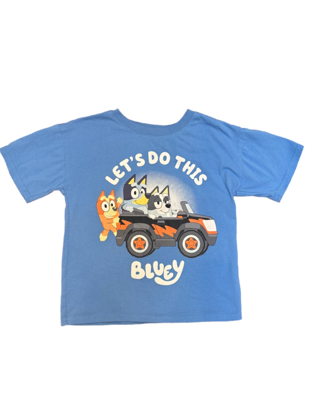 Bluey Kids Graphic Unisex Tee Size 5/6, Bluey & Bingo cotton blend